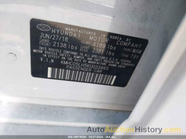 HYUNDAI IONIQ ELECTRIC LIMITED, KMHC05LH5KU033465