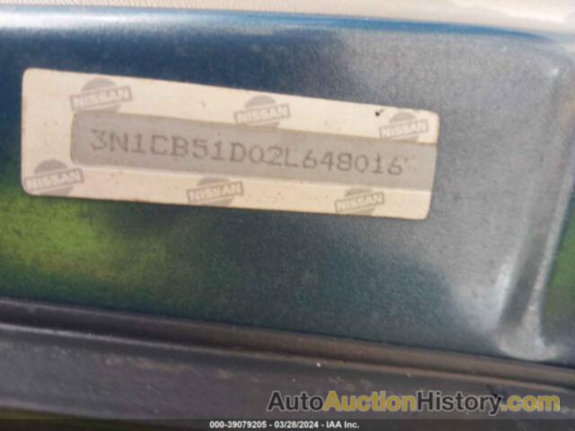 NISSAN SENTRA GXE, 3N1CB51D02L648016