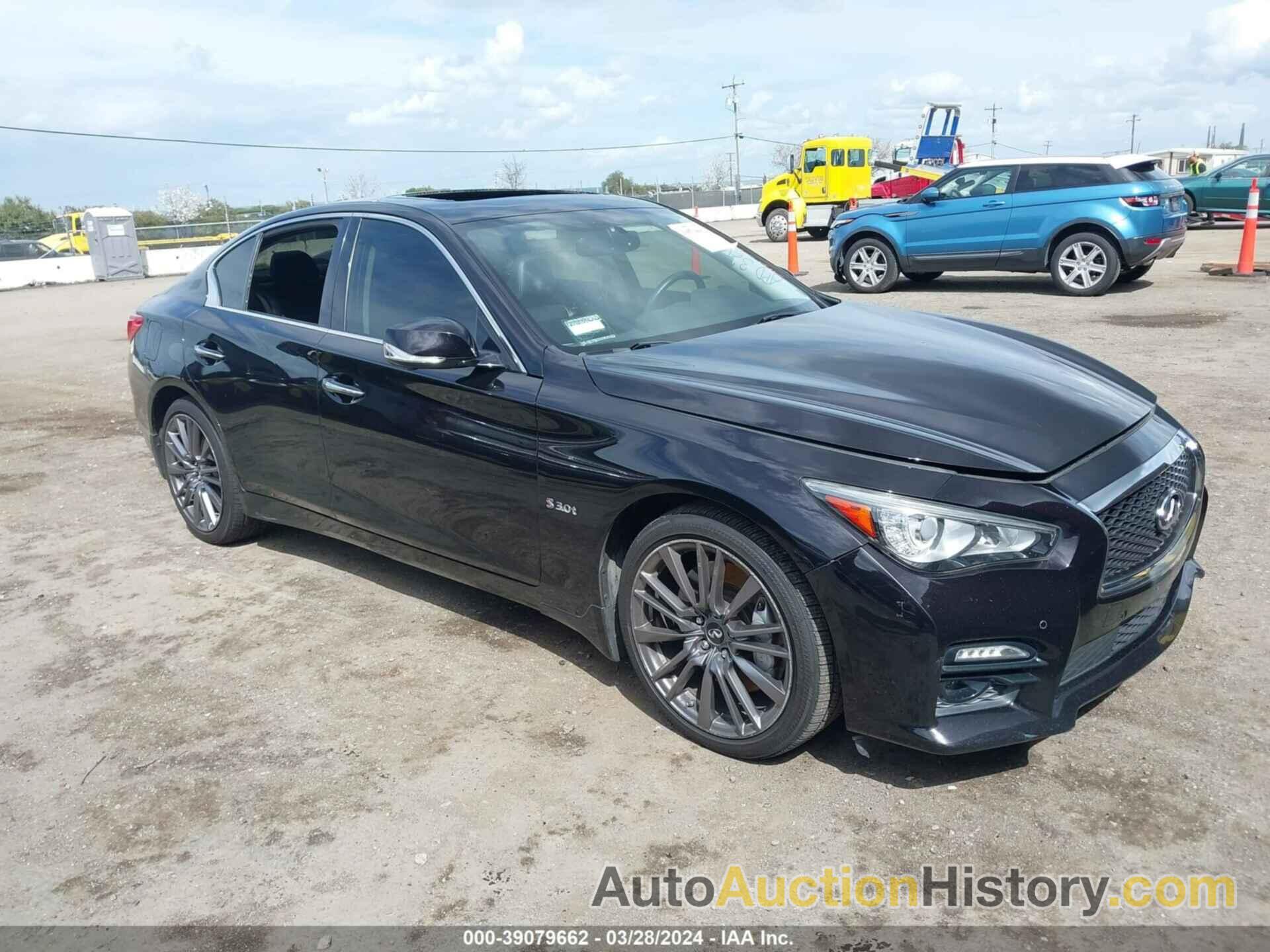 INFINITI Q50 3.0T RED SPORT 400, JN1FV7AR7GM450333