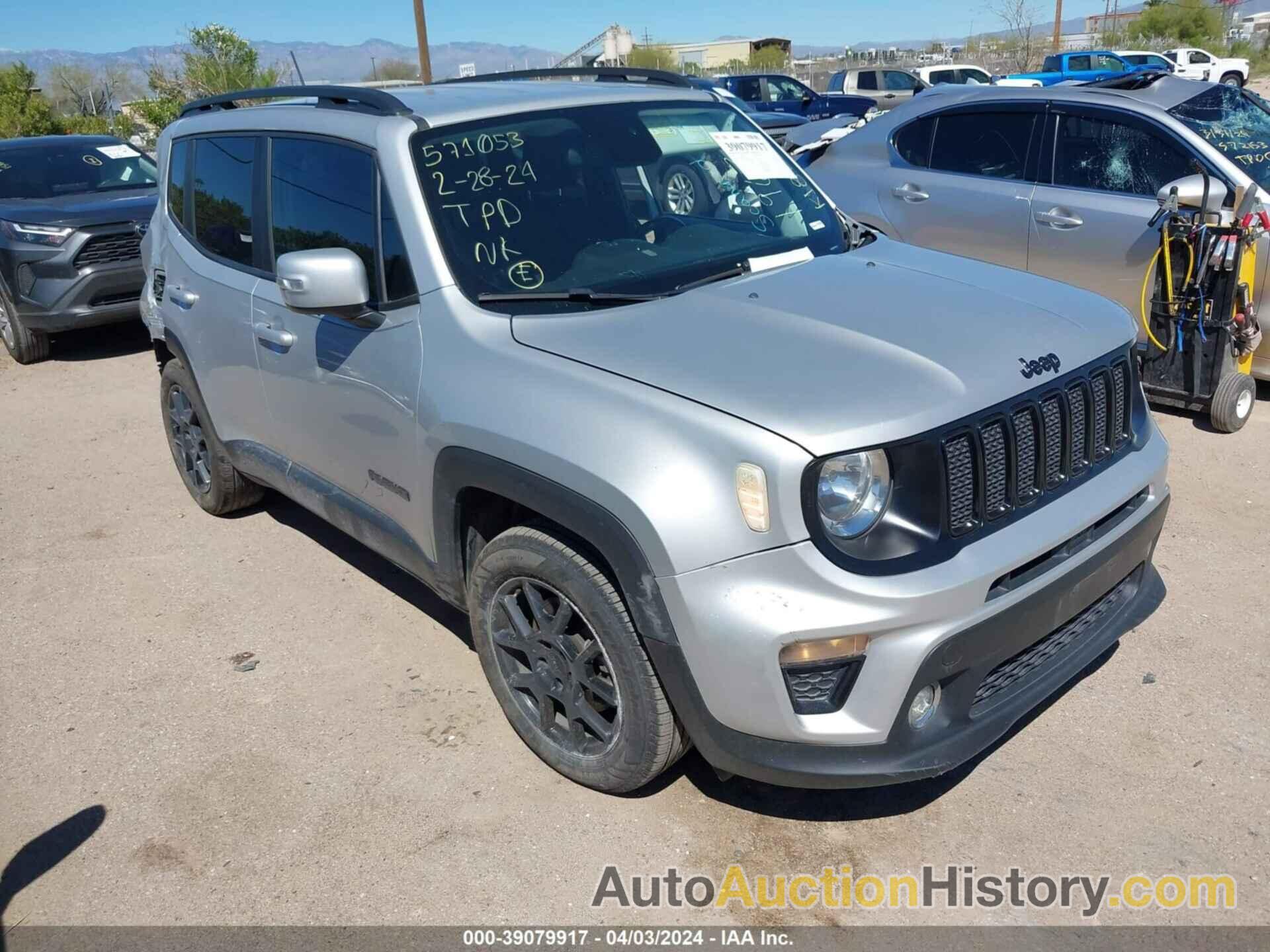 JEEP RENEGADE ALTITUDE FWD, ZACNJABB7KPK18230