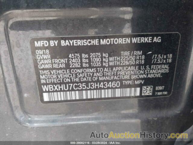 BMW X1 SDRIVE28I, WBXHU7C35J3H43460