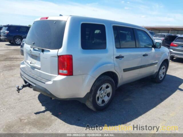 HONDA PILOT LX, 5FNYF3H23DB025927