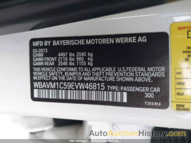 BMW X1 SDRIVE28I, WBAVM1C59EVW46815