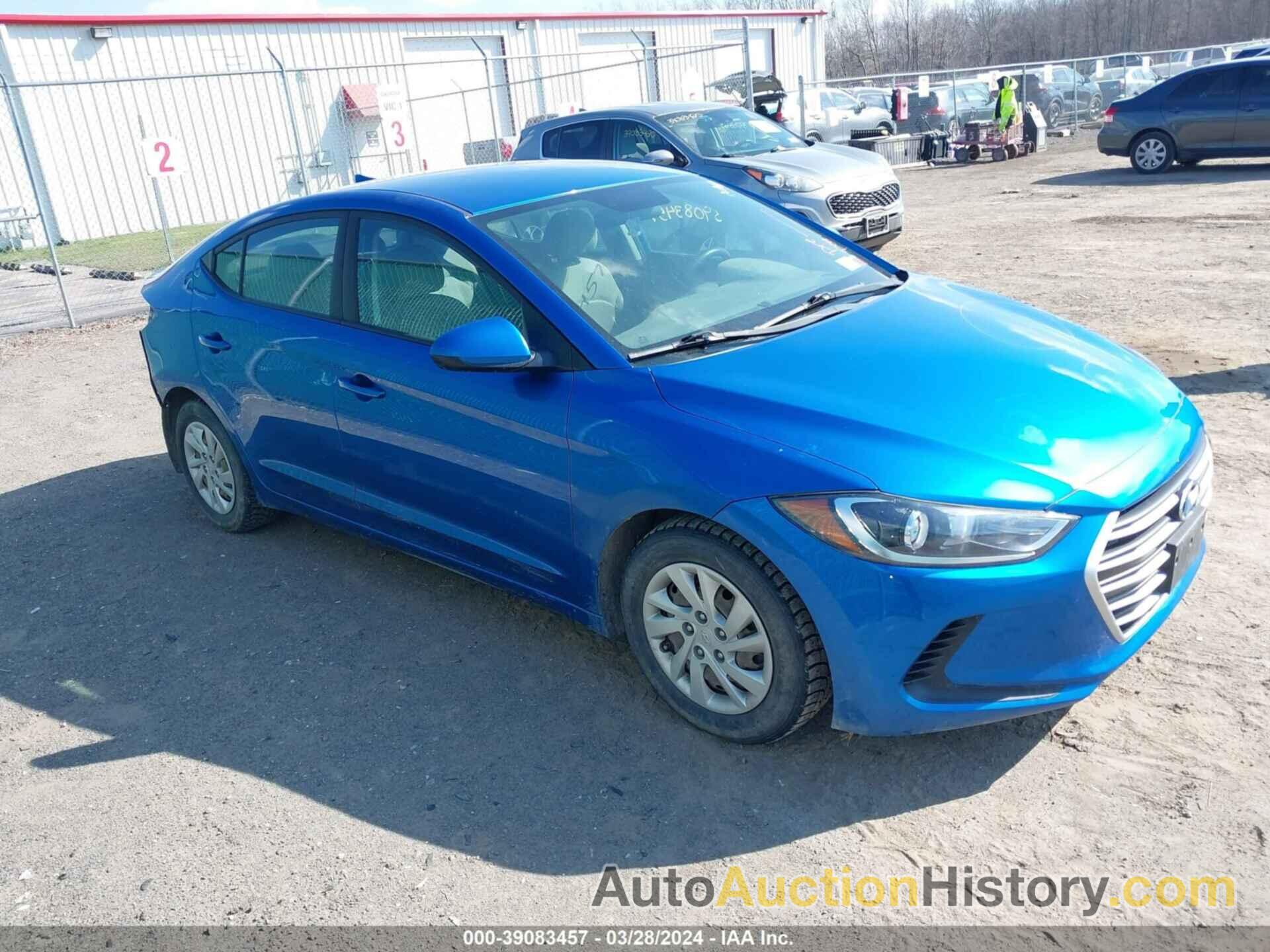 HYUNDAI ELANTRA SE, 5NPD74LF6HH200223