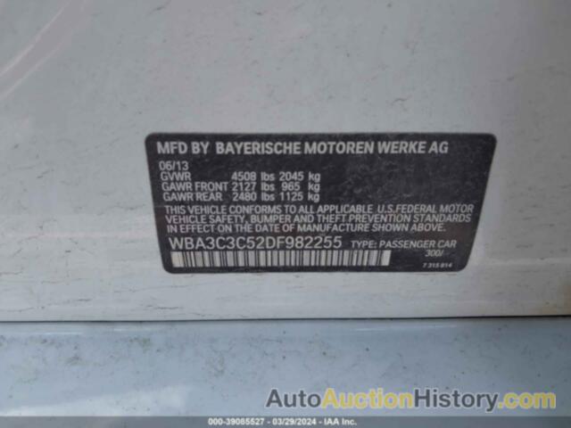 BMW 320 I XDRIVE, WBA3C3C52DF982255