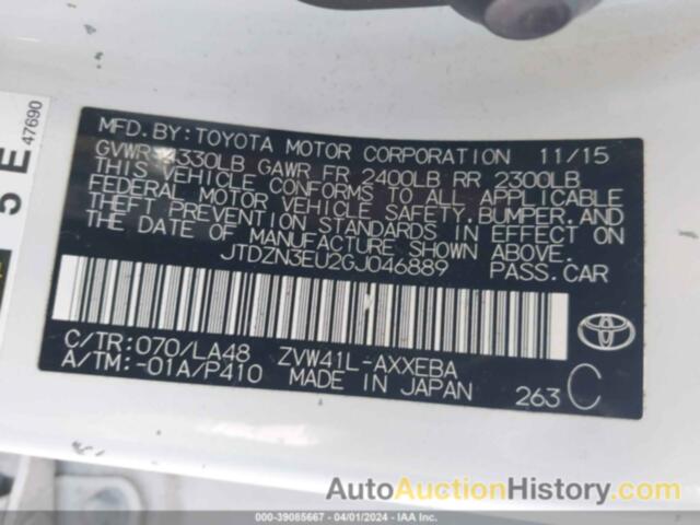 TOYOTA PRIUS V FIVE, JTDZN3EU2GJ046889