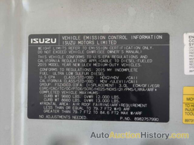 ISUZU NPR DSL REG AT, JALB4W179F7F00140