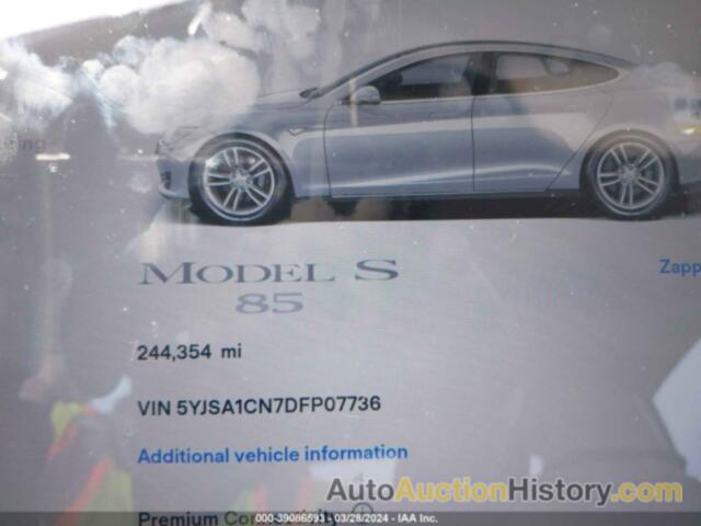 TESLA MODEL S, 5YJSA1CN7DFP07736