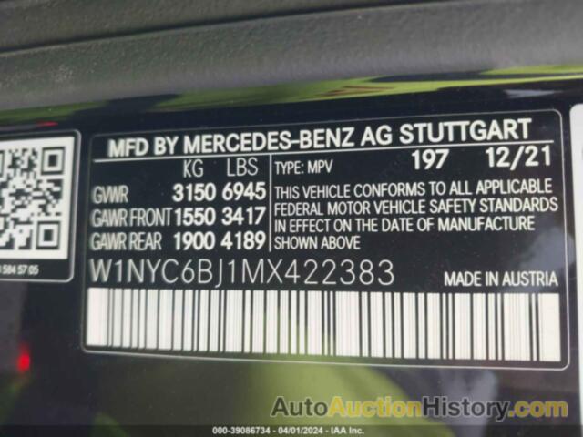 MERCEDES-BENZ G 550 SUV, W1NYC6BJ1MX422383