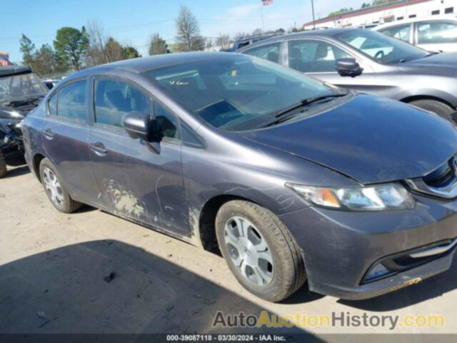 HONDA CIVIC HYBRID, 19XFB4F38FE002107