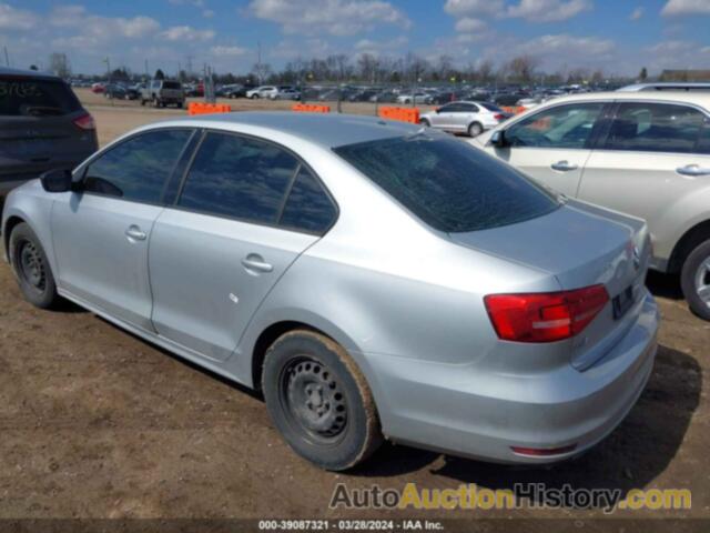 VOLKSWAGEN JETTA 2.0L S, 3VW2K7AJ9FM357943