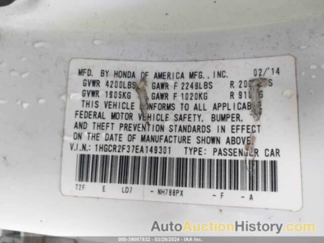 HONDA ACCORD LX, 1HGCR2F37EA149301