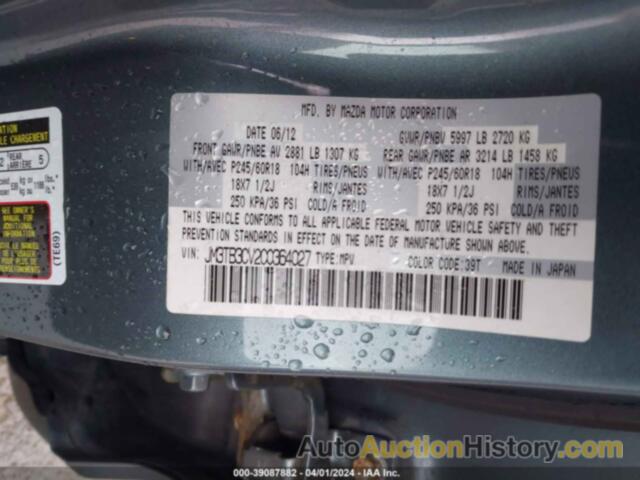 MAZDA CX-9, JM3TB3CV2C0364027