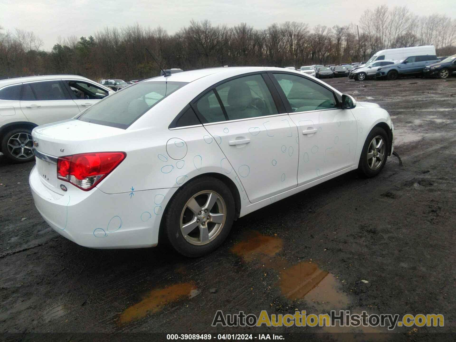 CHEVROLET CRUZE LT, 1G1PE5S98B7309064