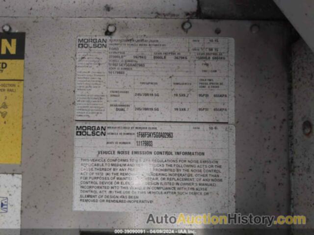 FORD F-59 COMMERCIAL STRIPPED, 1F66F5KY5G0A02963