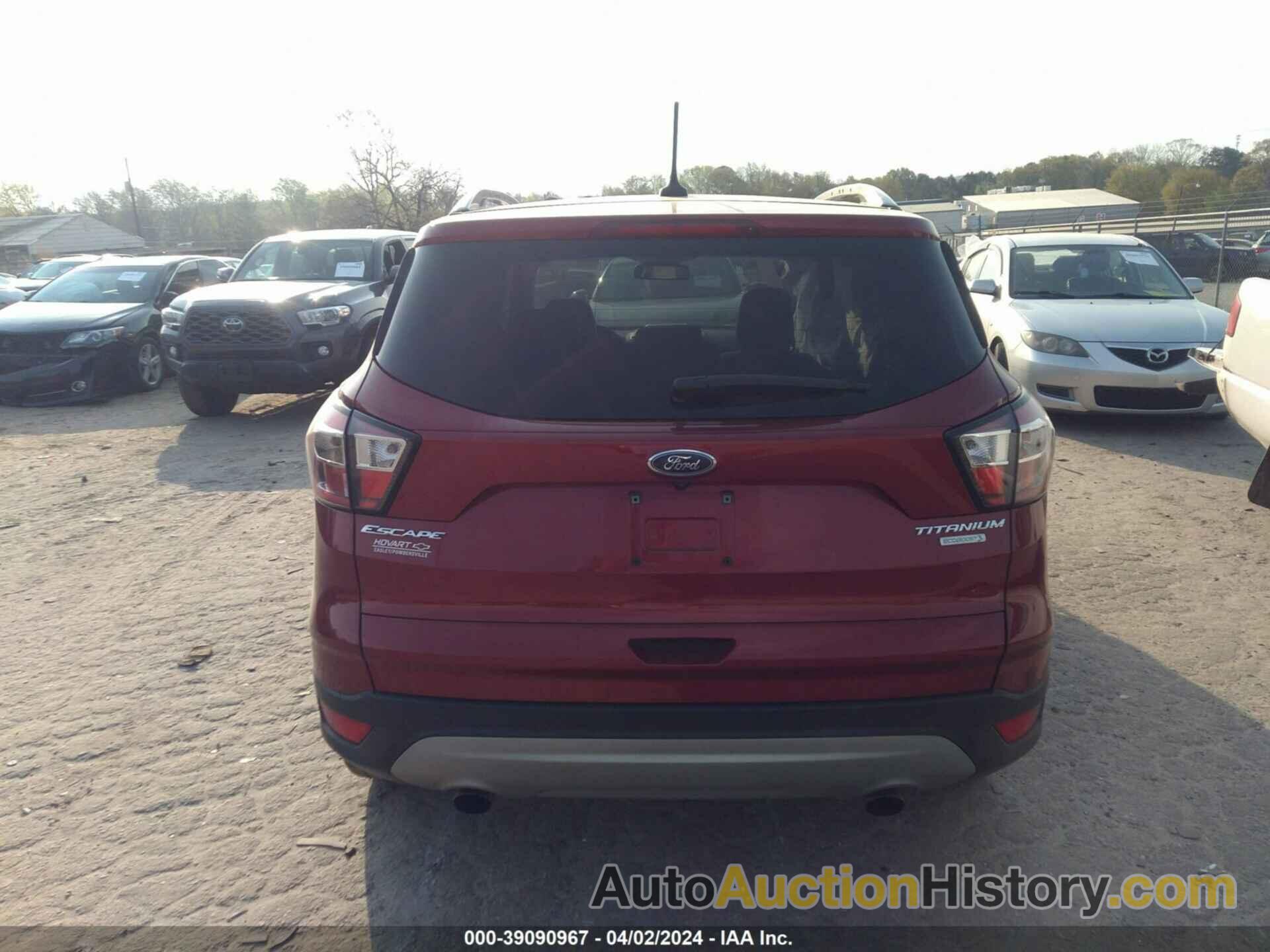 FORD ESCAPE TITANIUM, 1FMCU0J98JUA39391