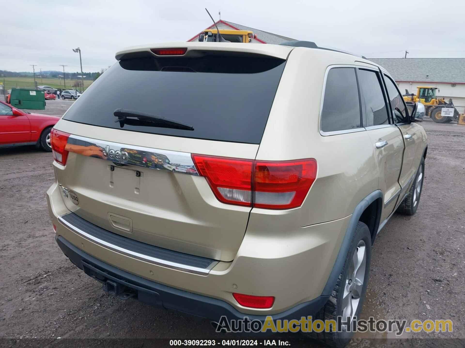 JEEP GRAND CHEROKEE OVERLAND, 1J4RR6GT5BC603988