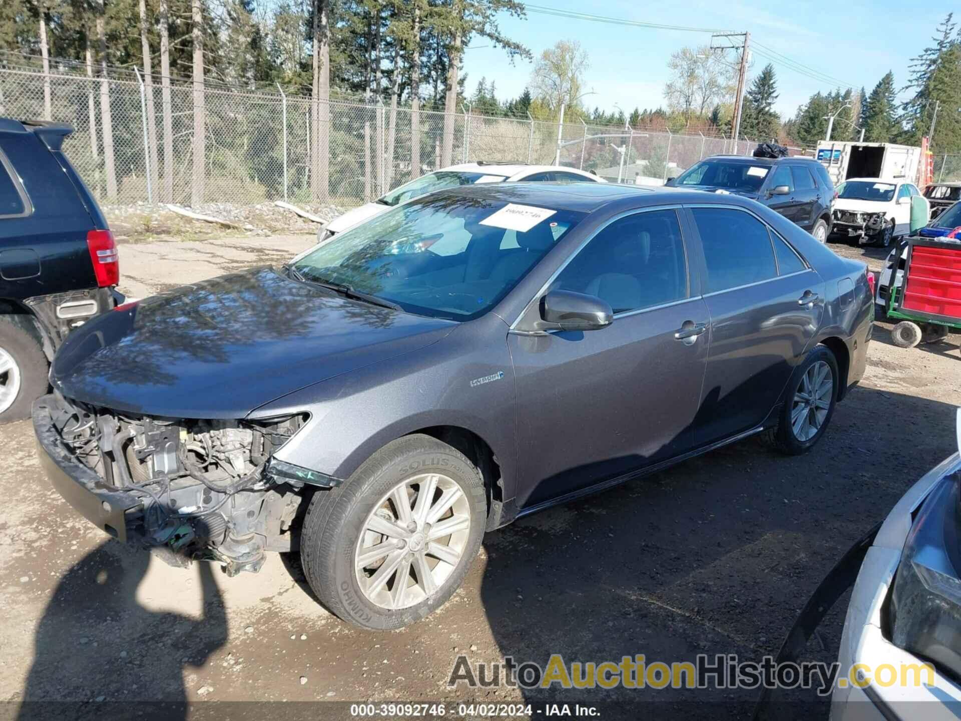 TOYOTA CAMRY HYBRID XLE, 4T1BD1FKXCU049713