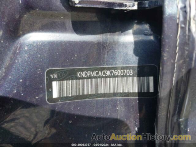 KIA SPORTAGE LX, KNDPMCAC9K7600703