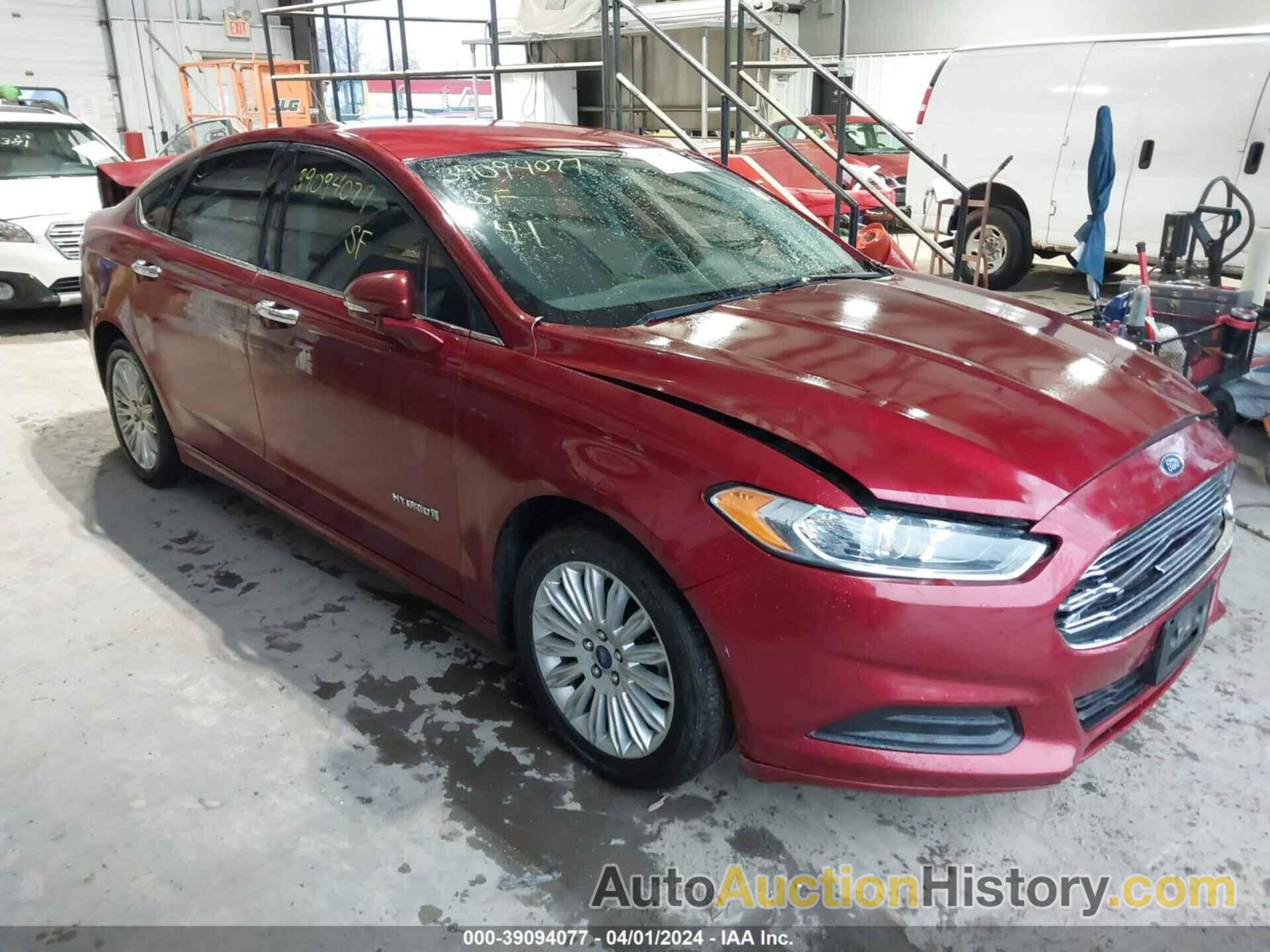 FORD FUSION SE HYBRID, 3FA6P0LU3ER387533