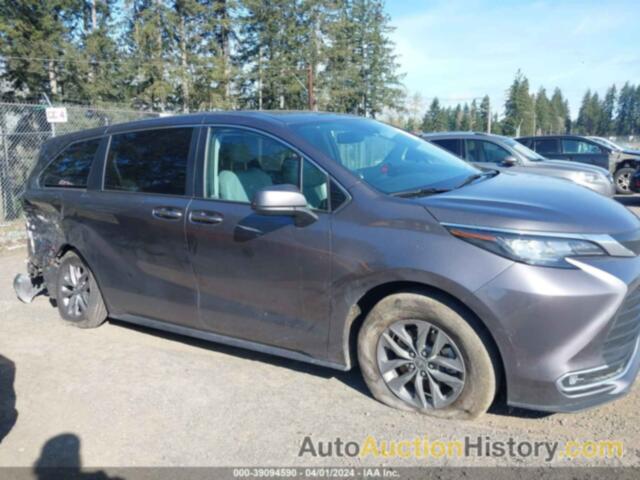 TOYOTA SIENNA XLE, 5TDYRKEC4NS118449