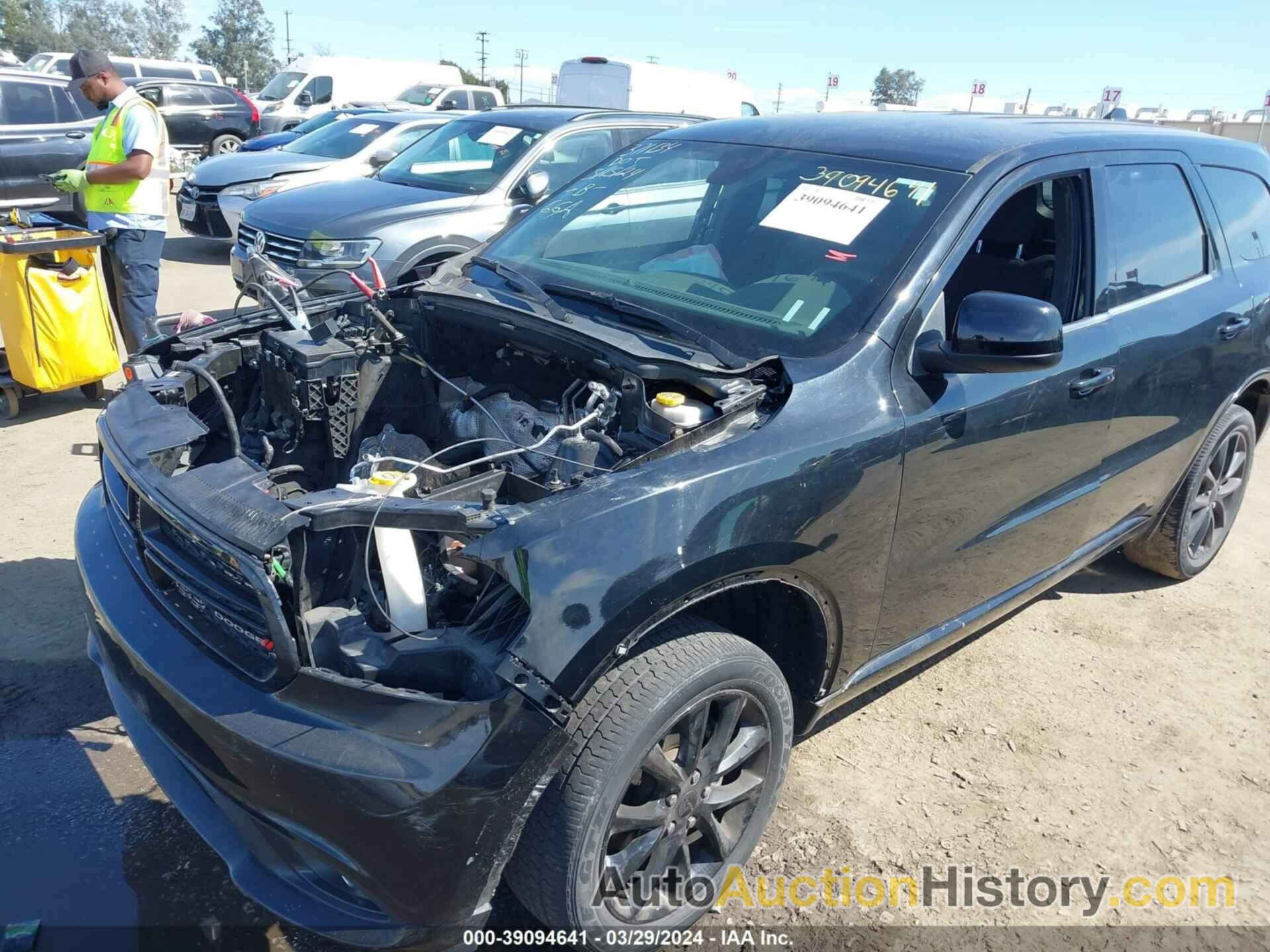 DODGE DURANGO SXT AWD, 1C4RDJAGXJC346358