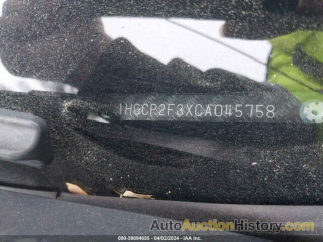 HONDA ACCORD 2.4 LX, 1HGCP2F3XCA045758