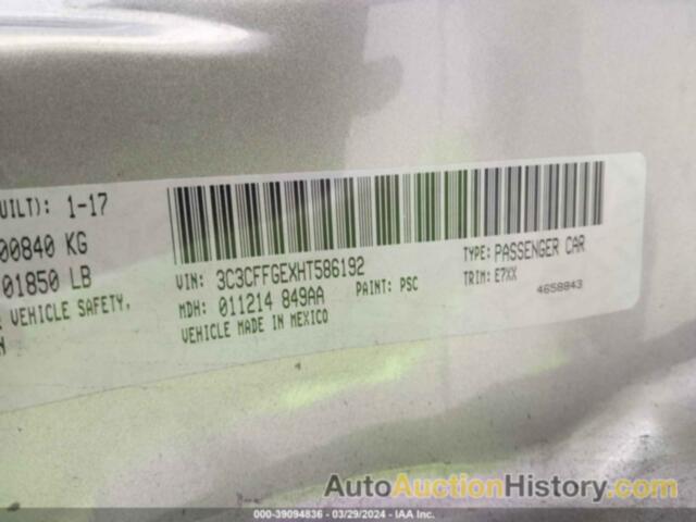 FIAT 500E BATTERY ELECTRIC, 3C3CFFGEXHT586192