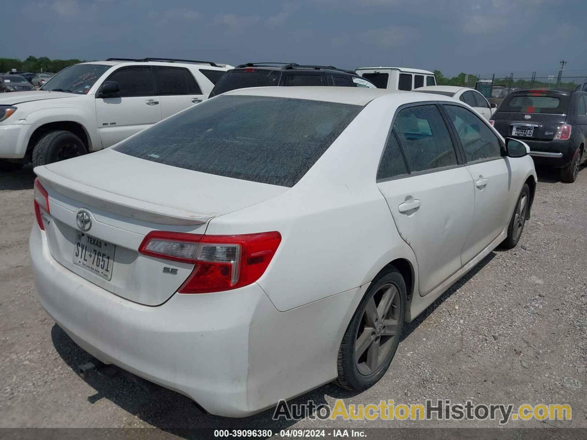 TOYOTA CAMRY SE, 4T1BF1FK1CU544747