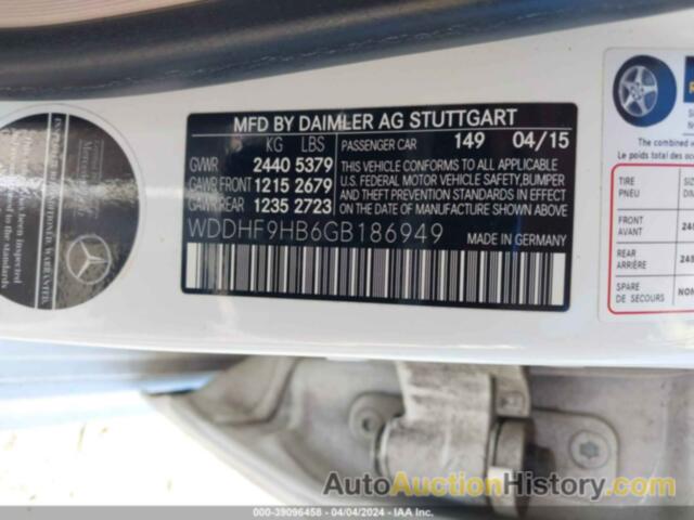 MERCEDES-BENZ E 250 BLUETEC 4MATIC, WDDHF9HB6GB186949