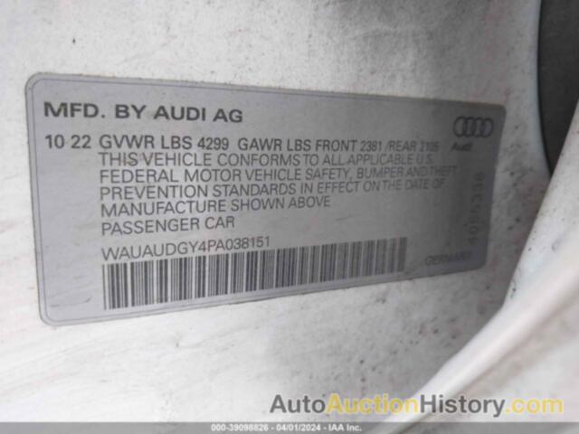 AUDI A3 PREMIUM 40 TFSI FRONT-WHEEL DRIVE S TRONIC, WAUAUDGY4PA038151