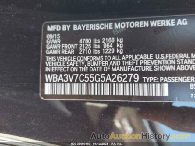 BMW 428I, WBA3V7C55G5A26279