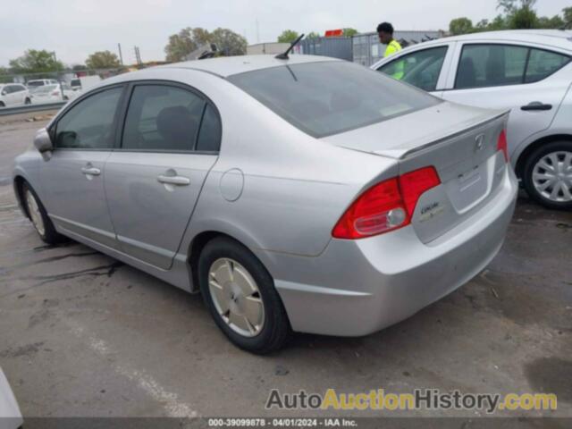 HONDA CIVIC HYBRID, JHMFA36278S012291