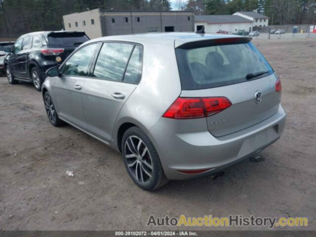 VOLKSWAGEN GOLF TSI SE 4-DOOR, 3VW217AU5FM029626