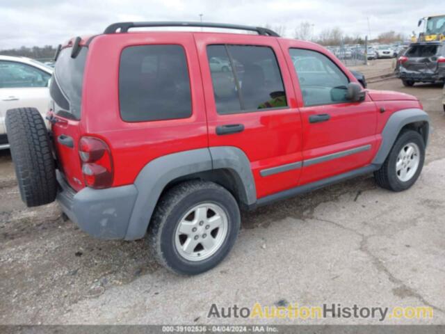 JEEP LIBERTY SPORT, 1J4GK48K05W594383