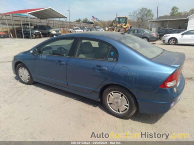 HONDA CIVIC HYBRID, JHMFA36239S001533