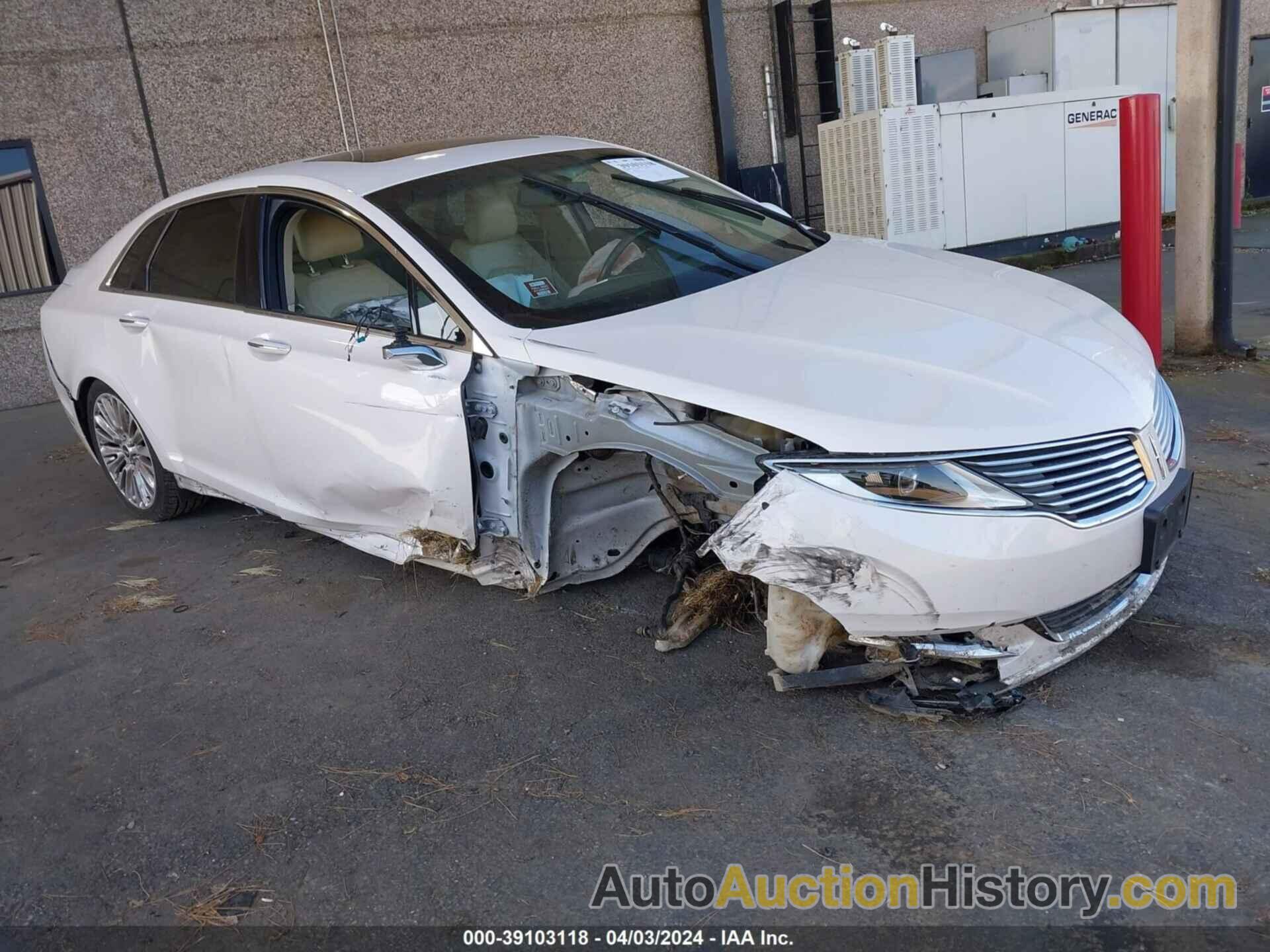 LINCOLN MKZ, 3LN6L2G95DR805687