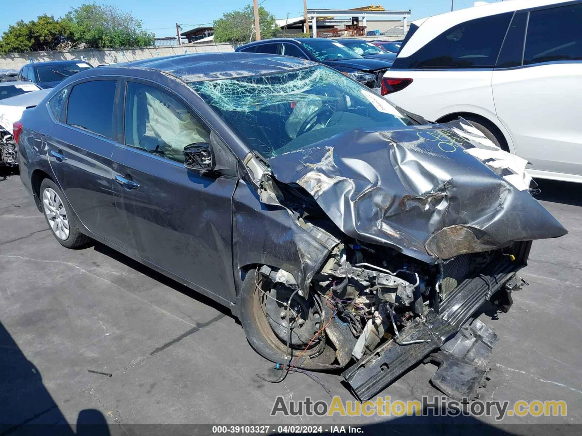 NISSAN SENTRA S, 3N1AB7AP0KY205185