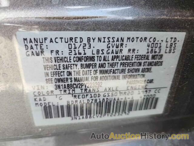 NISSAN SENTRA SV, 3N1AB8CV2PY223292