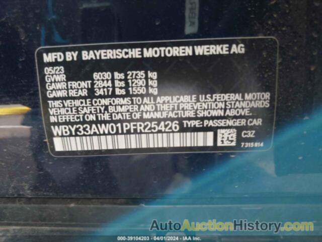 BMW I4 M50, WBY33AW01PFR25426
