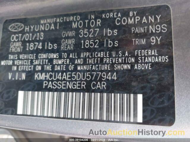 HYUNDAI ACCENT GLS, KMHCU4AE5DU577944