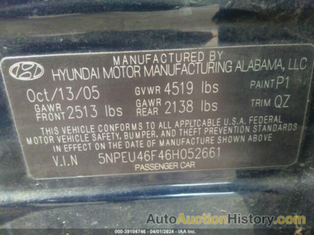 HYUNDAI SONATA GLS V6/LX V6, 5NPEU46F46H052661