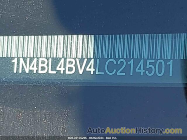 NISSAN ALTIMA S FWD, 1N4BL4BV4LC214501