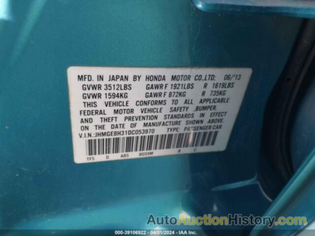 HONDA FIT, JHMGE8H31DC053970