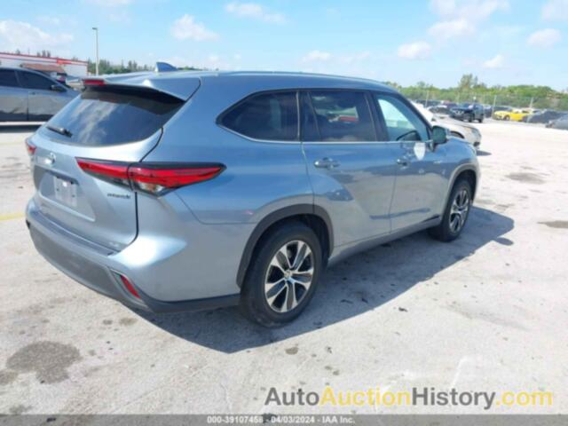 TOYOTA HIGHLANDER HYBRID XLE, 5TDGARAH7MS009785