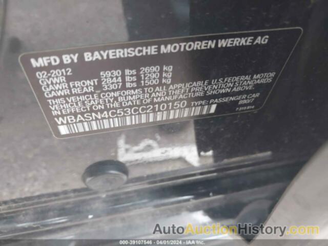 BMW 550I GRAN TURISMO, WBASN4C53CC210150