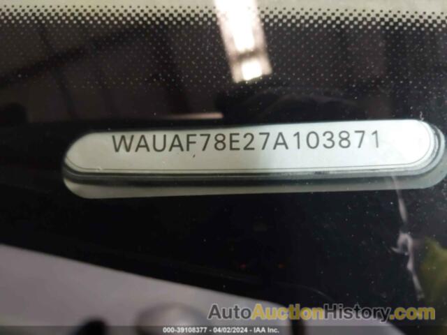 AUDI A4 2.0T, WAUAF78E27A103871