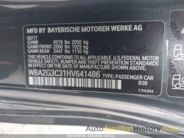 BMW M240XI, WBA2G3C31HV641486