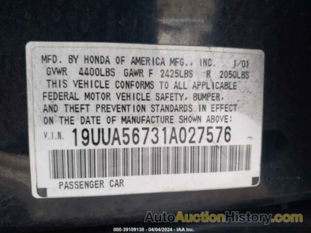 ACURA TL 3.2, 19UUA56731A027576