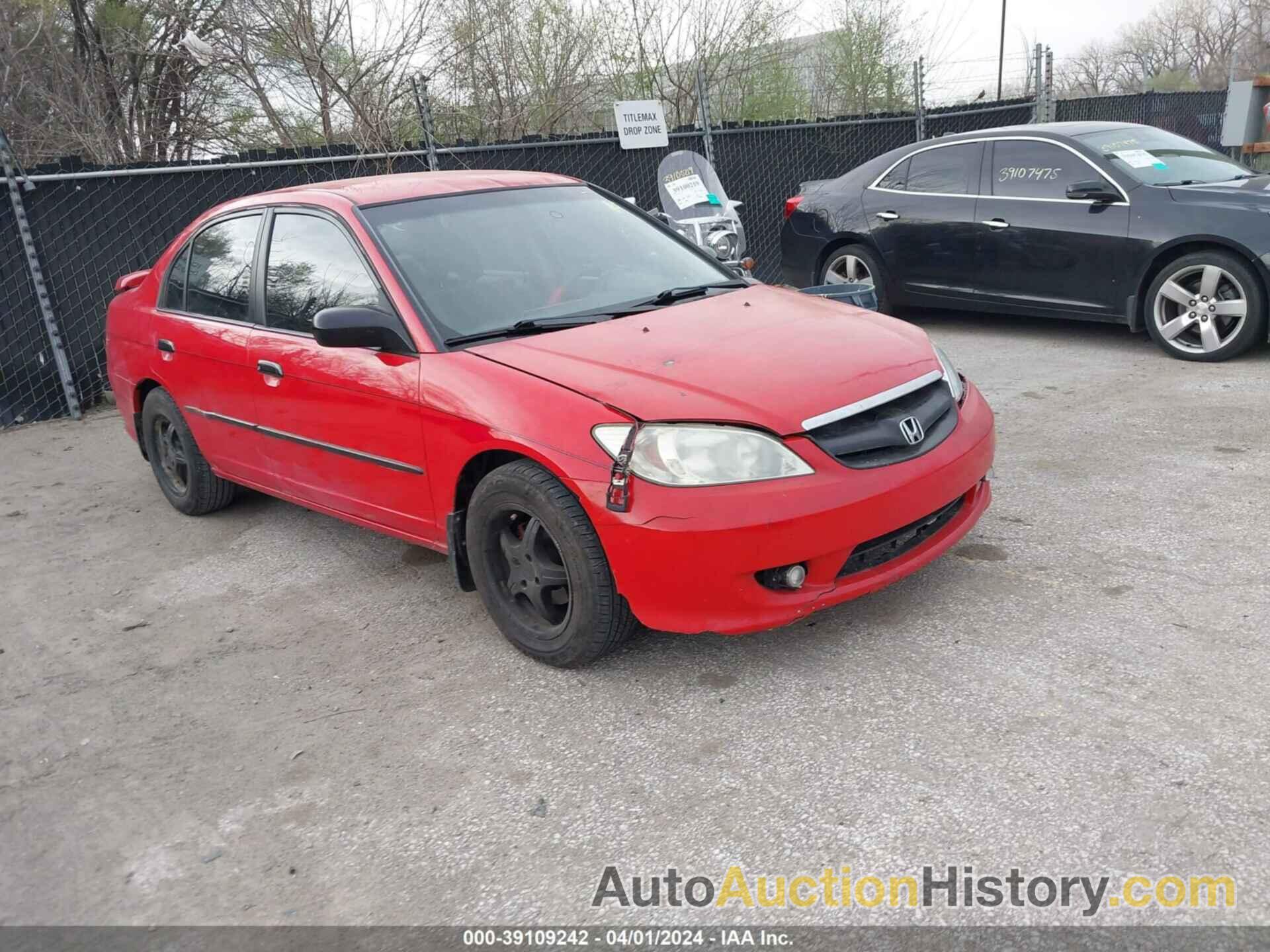 HONDA CIVIC VP, 1HGES16355L027483